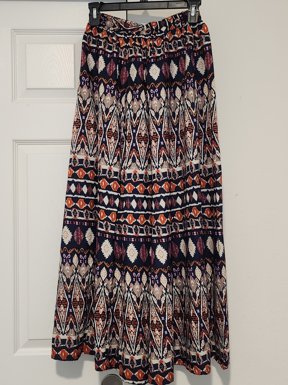Azira Boho Geometric Print 2-Piece Wide Leg Palazzo Pant & Cropped Jacket Set - Picture 5 of 7